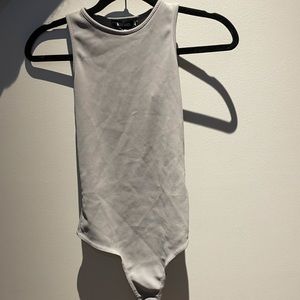 Misguided bodysuit - pale purple/grey - size XS